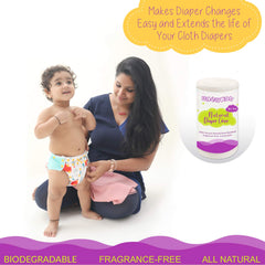 Bembika Bamboo Diaper Liners Disposable, Chlorine Free, Compostable, Dye Free, Cloth Diaper Insert Liner, 100 Sheets