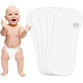 Bembika Cloth Daiper for Inserts Natures Cloth Diaper Liner, Wetfree Reusable Washable Cotton Diaper Nappy Inserts for Baby Cloth Diapers (Set of 5) (Polar Fleece-4 Layer)