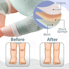 Baby Crawling Anti-Slip Knee pads (Green)