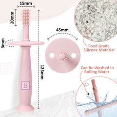 BPA Free Silicone Teething Toy for Baby (Pink)