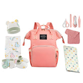 Baby Care Accessories Diaper Bag, Muslin Wrap, Swaddle Wrap and Nail Care Accessories Combo