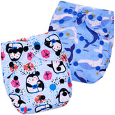 Washable & Reusable Baby Cloth Diaper With Adjustable Size Button (Set of 2)