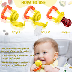 Baby Feeding Fruit Nibbler for Baby (Yellow)