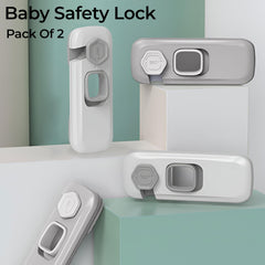 Furniture Safety Multifunction Accessories Lock for Baby (BuckleLock-White)
