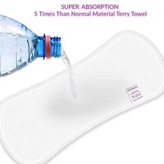 Bembika Cloth Daiper for Inserts Natures Cloth Diaper Liner, Wetfree Reusable Washable Cotton Diaper Nappy Inserts for Baby Cloth Diapers (Set of 3) (Polar Fleece-4 Layer)