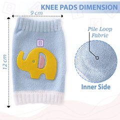 Baby Crawling Anti-Slip Knee pads (Sky Blue)