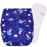 Reusable Baby Cloth Diaper with Adjustable Snap Buttons and Insert (Set of 1)