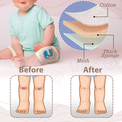 Baby Crawling Anti-Slip Knee pads (Khaki)