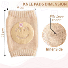 Baby Crawling Anti-Slip Knee pads (Khaki)