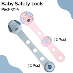 Furniture Safety Multifunction Accessories Lock for Baby (Puppy-Blue)