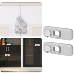Furniture Safety Multifunction Accessories Lock for Baby (BuckleLock-White)