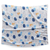 Bamboo Muslin Swaddle Wrap/Blanket for Baby 120X110 (Blue)