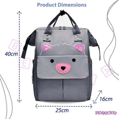 Easy to Carry Diaper Bag for Mother (Bear Grey)