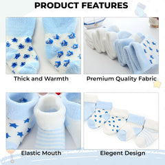 Baby Socks Soft and Anti-Slip Infant Socks (Pack of 5)