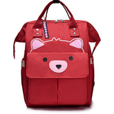 Easy to Carry Diaper Bag for Mother (Bear Red)