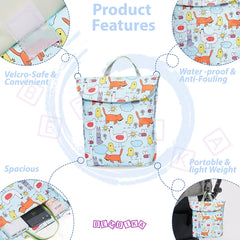 Easy to Carry Diaper Bag for Mother (Animal Park)