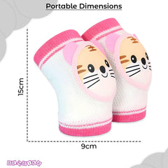 Baby Head Protector helmet and Baby Knee Pads for Crawling (Pink)