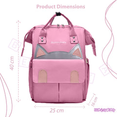 Easy to Carry Diaper Bag for Mother (Kitten Pink)