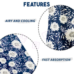 Bamboo Muslin Swaddle Wrap/Blanket for Baby 120X110 (Blue)