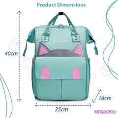 Easy to Carry Diaper Bag for Mother (Kitten Fruit Green)