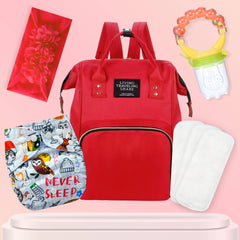 Baby Care Accessories Cloth Diaper, Inserts, Diaper Bag, Headbands, Nibbler (Set of 5)