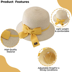 Adorable Hat and Purse Set for Baby Girls (Yellow)