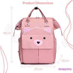 Easy to Carry Diaper Bag for Mother (Bear Peach)