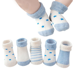 Baby Socks Soft and Anti-Slip Infant Socks (Pack of 5)