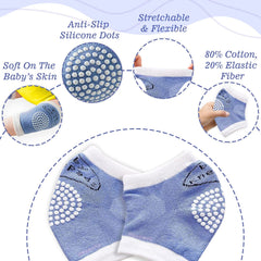 Baby Crawling Anti-Slip Knee pads (Blue)