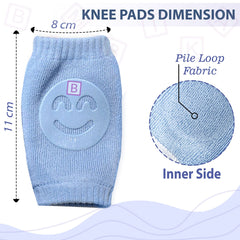 Baby Crawling Anti-Slip Knee pads (Sky Blue)