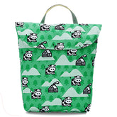 Easy to Carry Diaper Bag for Mother (Green Bottom Cow)