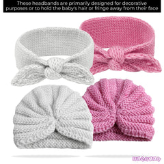 Compact and Stylish Baby Cap (Pink White)
