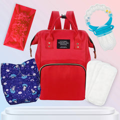 Baby Care Accessories Cloth Diaper, Inserts, Diaper Bag, Headbands, Nibbler (Set of 5)