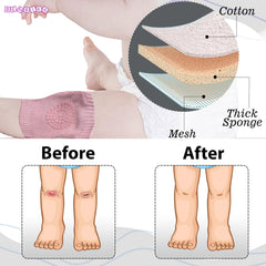 Baby Crawling Anti-Slip Knee pads (Fleshpink)