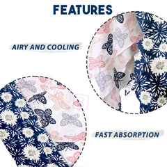 Bamboo Muslin Swaddle Wrap/Blanket for Baby 120X110 (Blue)