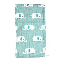 Baby Swaddle Blanket and Burp Cloth for Infants (Green)