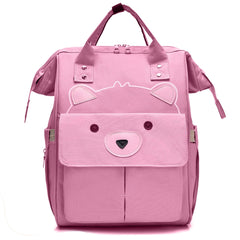 Easy to Carry Diaper Bag for Mother (Bear Pink)