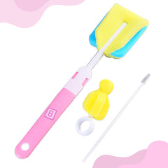 Silicone Baby Milk Bottle Cleaning Brush (Pink)