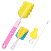 Silicone Baby Milk Bottle Cleaning Brush (Pink)