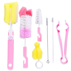 Silicone Baby Milk Bottle Cleaning Brush (Light Pink)