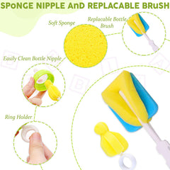 Silicone Baby Milk Bottle Cleaning Brush (Green)
