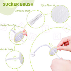 Silicone Baby Milk Bottle Cleaning Brush (Green)