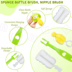 Silicone Baby Milk Bottle Cleaning Brush (White)