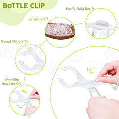 Silicone Baby Milk Bottle Cleaning Brush (White)