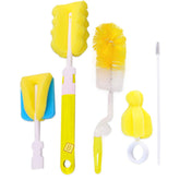 Silicone Baby Milk Bottle Cleaning Brush (Yellow)