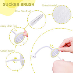 Silicone Baby Milk Bottle Cleaning Brush (Yellow)
