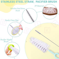 Silicone Baby Milk Bottle Cleaning Brush (Blue)