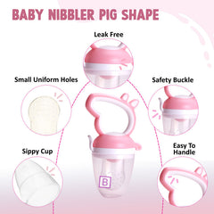 Baby Feeding Fruit Nibbler for Baby (Pink)