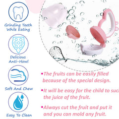 Baby Feeding Fruit Nibbler for Baby (Pink)