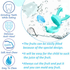 Baby Feeding Fruit Nibbler for Baby (Sky Blue)
